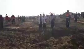 #مباشر انطلاق فعاليات "فلسطينيات نحو العودة وكسر الحصار" في مخيم العودة شرق غزة