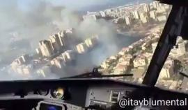 #شاهد من اطفاء الحريق في مدينة حيفا المحتلة.