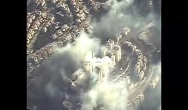 #صور جوية للحرائق في الكيان الصهيوني 
#إسرائيل_تحترق