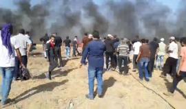 #مباشر سحب السلك الزائل مع الاحتلال على الحدود الشرقية لمدينة خانيونس