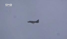 سوريا - دمشق : غارات جوية عنيفة نفذها الطيران الحربي على حي القابون