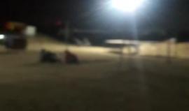 الان  ..عبر مكبرات صوت في مخيم العودة شرق جباليا رسائل صوتية باللغة العبرية لقوات الاحتلال المتمركزة بالقرب من المخيم  .