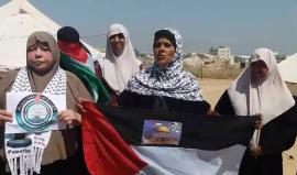 جولة داخل مخيم العودة شرق غزة مع بدء #جمعة_الكوشوك ضمن فعاليات #مسيرة_العودة_الكبرى.