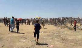 المواجهات شرق مدينة غزة
#مليونية_العودة