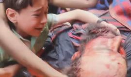 #حلب في دقيقتين.. إبادة ومحرقة بحق الأبرياء ! 
#حلب_تباد
#اغضب_لحلب
#HolocaustAleppo