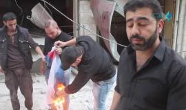 نشطاء سوريون من #حلب يوجهون رسالة لروسيا 
(شبكة بلدي)