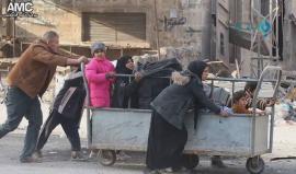 الصورة أبلغ من الكلام .. #حلب النزوح من الموت إلى الموت