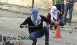 #شاهد مواجهات مع جنود الإحتلال ظهر اليوم على مدخل نعلين غرب رام الله. 
تصوير Hassan Daboos