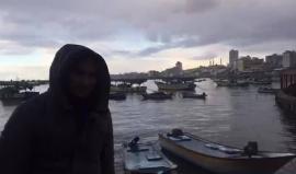 الأجواء داخل ميناء غزة الان