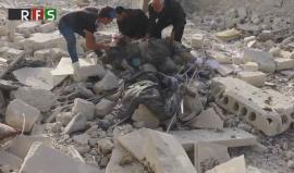 عشرات الضحايا جراء قصف جوي على سوق شعبي في مدينة الأتارب بريف #حلب
