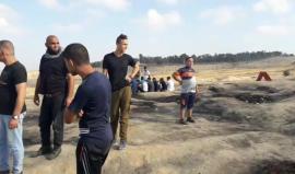 #مباشر| من المواجهات المندلعة شرق مخيم البريج. 
تصوير | سامي مصران