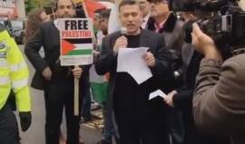 فعالية في لندن دعما لإضراب الأسرى الفلسطينيين