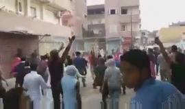 مواجهات واعمال كر وفر بين متظاهرين وقوات الأمن المصرية في البحيرة ضمن فعاليات ثورة الغلابة