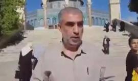 بعد 3 سنوات من المنع .. 

#فيديو الشيخ كمال خطيب نائب رئيس الحركة الاسلامية في الداخل المحتل يتحدث من داخل المسجد الأقصى المبارك