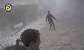 إصابات جراء قصف قوات النظام السوري على مدينة #عربين بريف دمشق