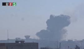 #شاهد شهداء وجرحى في غارات جوية على مدينة عربين في ريف دمشق