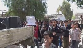 #شاهد مظاهرات في الغوطة الشرقية تطالب الفصائل العسكرية بوقف الاقتتال الداخلي