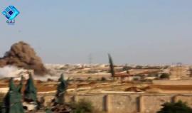 #شاهد| الطائرات الروسية تقصف مدينة #عندان بريف #حلب الشمالي 
وكالة ثقة