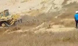 #شاهد أهالي قرية العراقيب في النقب المحتل يتصدون لـ جرفات الاحتلال