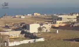 إطلاق النار الكثيف صوب الصيادين الفلسطينيين في بحر قطاع غزة صباح اليوم تصوير: Ahmed Khella