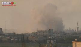 #عاجل | الطيران الحربي يقصف بالصواريخ الفراغية مدينة الرستن شمال حمص .