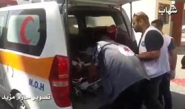 #فيديو اصابة شاب برصاص الاحتلال شرق البريج على حدود وسط قطاع غزة