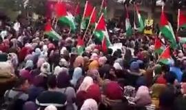 #فيديو اعتصام طلابي في جامعة بيرزيت برام الله رفضا لقرار ترمب بشأن القدس