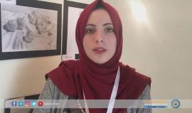 #غزة | تحت عنوان " أنامل وردية " افتتاح المعرض الفني لروسومات الأطفال والفئات الشابة في غزة.