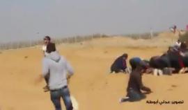 #شاهد
قوات الاحتلال تقنص أحد الشبان أثناء الصلاة على الحدود الشرقية لمدينة #رفح

#مسيرة_العودة_الكبرى 
تصوير عدلي أبو طه