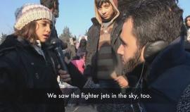 لقاء مع الطفلة الحلبية "بانا العابد" بعد خروجها من حلب المحاصرة
(هادي العبدالله)