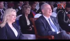 #شاهد .. الرئيس الأوغاندي يوفيري موسيفيني، يجمع "إسرائيل" و"فلسطين" كبلد واحد !! .. 
وذلك خلال خطاب ألقاه أمام بنيامين نتنياهو بمناسبة الذكرى الـ40 لعملية "عنتيبي" بأوغاندا.