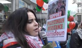 وقفة في لندن لإجياء ذكرى يوم الأرض ودعماً للشعب الفلسطيني ومسيرات العودة