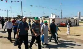 بدء توافد المواطنين للمشاركة في جمعة ثوار من أجل القدس والأقصى شرق غزة