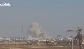 قصف بالبراميل المتفجرة و الصواريخ الفراغية على مدن عندان و حريتان بريف حلب الشمالي
تصوير: أحمد الرج