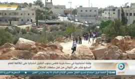 #شاهد #مباشر إداء صلاة الجمعة خلال وقفة احتجاجية في خربة قلقس جنوب الخليل رفضا لإغلاق الاحتلال للشارع العام منذ 17 عاما .