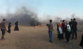 #مباشر دخول الشبان الثائر الحدود الشرقية لمدينة غزة
بث/ عبد الرحمن الربعي