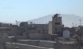 #شاهد| لحظة سقوط صاروخ أرض أرض من قوات النظام على بلدة عين ترما بالغوطة الشرقية في ريف #دمشق