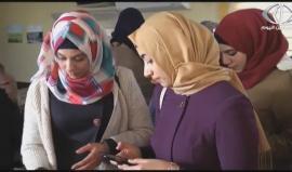 معرض شعارات وتطريز تراثي للفلسطينية المبعدة عن الأقصى زينة قطميرة . 
تقرير: إسراء الصفدي