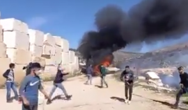 إصابات اثر قمع الاحتلال مسيرة في دير جرير شرق رام الله