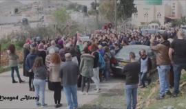 قوّات الاحتلال تقمع مسيرة في قرية الولجة شمال غرب بيت لحم، على الطريق الاستيطاني أمام مستوطنة "هار جيلو" لمطالبة سلطات الاحتلال بتسليم جثمان الشهيد باسل الأعرج.

تصوير : Moayad AlaRaj