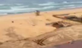 #شاهد #بث_مباشر شارع الرشيد على شاطئ بحر مدينة غزة .