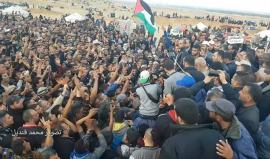 #شاهد هكذا استقبل الثوار في شرق رفح رئيس المكتب السياسي لحركة حماس اسماعيل هنية الذي شاركهم فعاليات #مسيرة_العودة_الكبرى