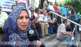 #شاهد  تواصل حركة الاحتجاجات على قرار التقاعد المبكر الإجباري وخصم الرواتب على الموظفين بغزة.
تقرير: صاح الناطور