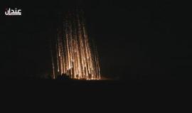 قصف ليلي بالفسفور على ريف #حلب الشمالي