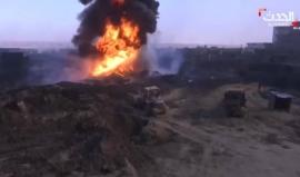 مشاهد نادرة من قلب حرائق آبار نفط القيارة #العراق