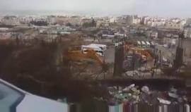 فيديو لهدم قوات الاحتلال منزل أحد المقدسيين في بلدة بيت حنينا بالقدس المحتلة صباح اليوم