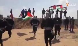 #فيديو "دبكة تراثية" في المناطق الحدودية لـ غزة بمناسبة فعالية مسيرة العودة الكبرى التي تنطلق غدا