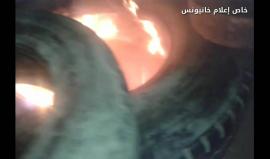 شاهد : جانب من نشاط وحدات الارباك بمخيم العودة شرق خان يونس قبل قليل