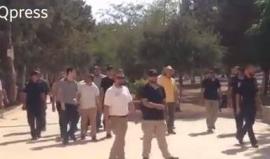 جانب من اقتحام المستوطنين لباحات المسجد الأقصى بحماية قوات الاحتلال صباح اليوم