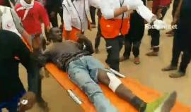 #فيديو الاحتلال يعتدي بوحشية على المتظاهرين شرق البريج على حدود وسط القطاع